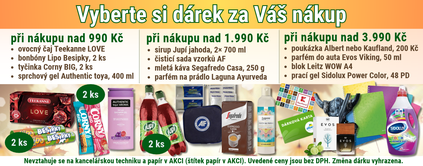Dárky k objednávce 