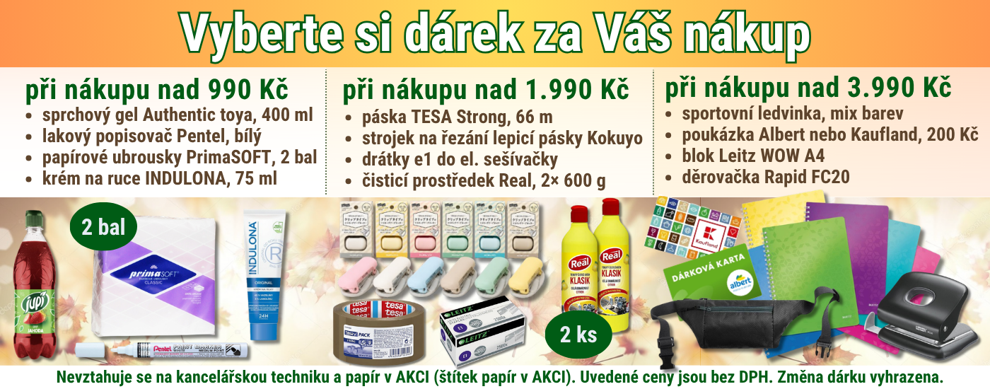 Dárky k objednávce 