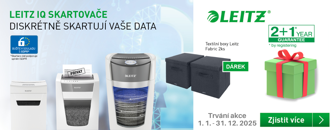 Skartovačky Leitz IQ s ručním 