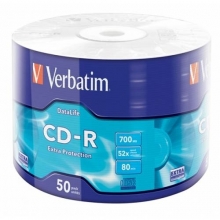 CD-R Verbatim DataLife 700 MB, Extra Protection, 52x, 50 ks