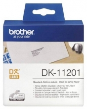 Štítky papírové Brother DK11201, 29 mm x 90 mm, bílé, 400 ks
