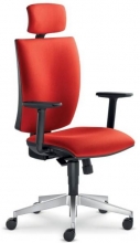 Židle kancelářská Lyra 208 SY, červená