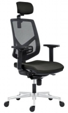 Židle kancelářská Skill 1750-SYN, hlavová opěrka, černá