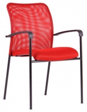 Židle konferenční Triton Black, červená