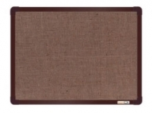 Tabule textilní U20, 90 x 60 cm, hnědý rám
