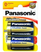 Baterie Panasonic Alkaline Power LR20, monočlánek D, 2 ks
