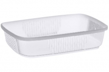 Miska plastová 125 ml, hranatá, čirá, 100 ks