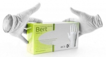 Rukavice lékárenské BERT, jednorázové, vel. S, 100 ks