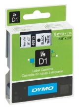 Páska Dymo Pocket 9 mm, černá/bílá