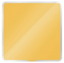 Tabule magnetická Leitz Cosy 45x45 cm, skleněná, žlutá