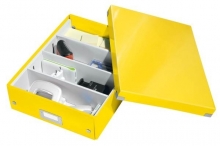 Box archivační organizační Leitz Click-N-Store M (A4), žlutý