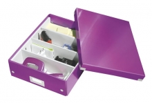 Box archivační organizační Leitz Click-N-Store M (A4), purp.