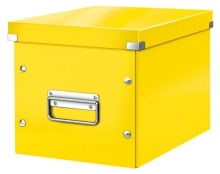 Krabice Leitz Click-N-Store WOW, čtvercová M, žlutá