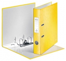 Pořadač pákový Leitz WOW 180 stupňů A4 52 mm, žlutý