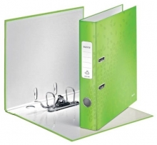 Pořadač pákový Leitz WOW 180 stupňů A4 52 mm, zelený