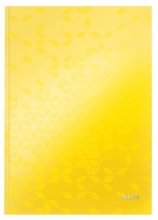 Zápisník Leitz WOW A4, linkovaný, žlutý