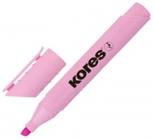 Zvýrazňovač Kores High Liner Plus Pastel, 3-5 mm, růžový