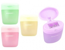 Ořezávátko Kores Deposito Pastel, dvojité, mix barev