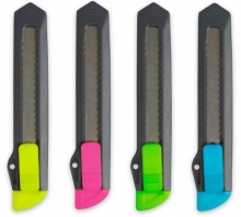 Nůž odlamovací Kores, 18 mm, mix barev