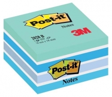 Bloček Post-it kostka 2028 B, 76x76 mm, 450 lístků, modrý