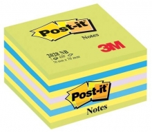 Bloček Post-it kostka 2028NB, 450 lístků, zelená duha