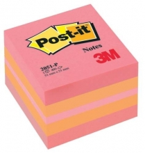 Bloček Post-it 2051-P, 51x51 mm, 400 lístků, růžový