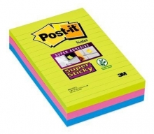 Bloček Post-it 660-3SSUC, linkovaný, 101x152 mm, 3x90 lístků