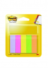Záložky Post-it 670/5 neon, 15x50 mm, 5x100 lístků