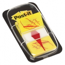Záložky Post-it 680-31 Ruka s perem, 25x43 mm, 50 ks