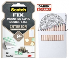 Čtverečky montážní Scotch 111 25,4 x 25,4 mm, 2 bal. - Akce