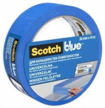 Páska lepicí Scotch Blue 36 mm x 41 m, maskovací, modrá