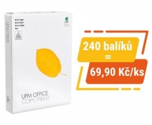 Papír xer. UPM Office Copy/Print A4, 80 g, 240 balíků - Akce
