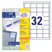 Etikety univerzální Avery 4789, 48,3x33,8 mm, bílé, 25+5 l.