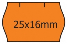 Etiketa cenová 25x16 oranžová CN