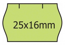 Etiketa cenová 25x16, kulatá, zelená