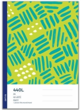 Sešit A4 čistý 440L Optys, integrovaný lenoch, 40 listů