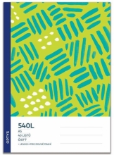 Sešit A5 čistý 540L Optys, integrovaný lenoch, 40 listů