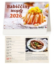 Kalendář stolní, Babiččiny recepty 2026