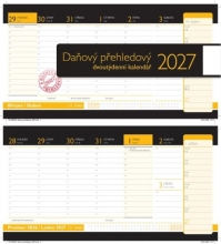 Kalendář stolní, Daňový přehledový 2027