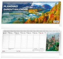 Kalendář stolní, Plánovací daňový s fotografiemi 2026