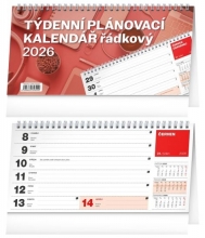 Kalendář stolní, Plánovací řádkový 2026