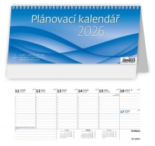 Kalendář stolní, Plánovací modrý 2026