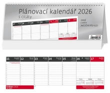 Kalendář stolní, Plánovací s citáty 2026