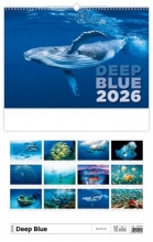 Kalendář nástěnný, Deep Blue 2026