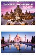 Kalendář nástěnný, World Wonders 2027