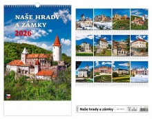 Kalendář nástěnný, Naše hrady a zámky 2026