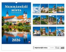 Kalendář nástěnný, Nejkrásnější místa ČR 2026