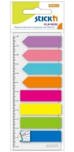 Záložky samolepicí Stick´n, plast, šipky a proužky, 8x25 ks