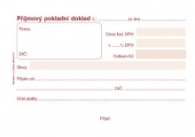 Tiskopis Příjmový pokladní doklad, A6