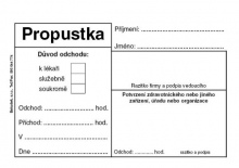 Tiskopis Propustka k lékaři